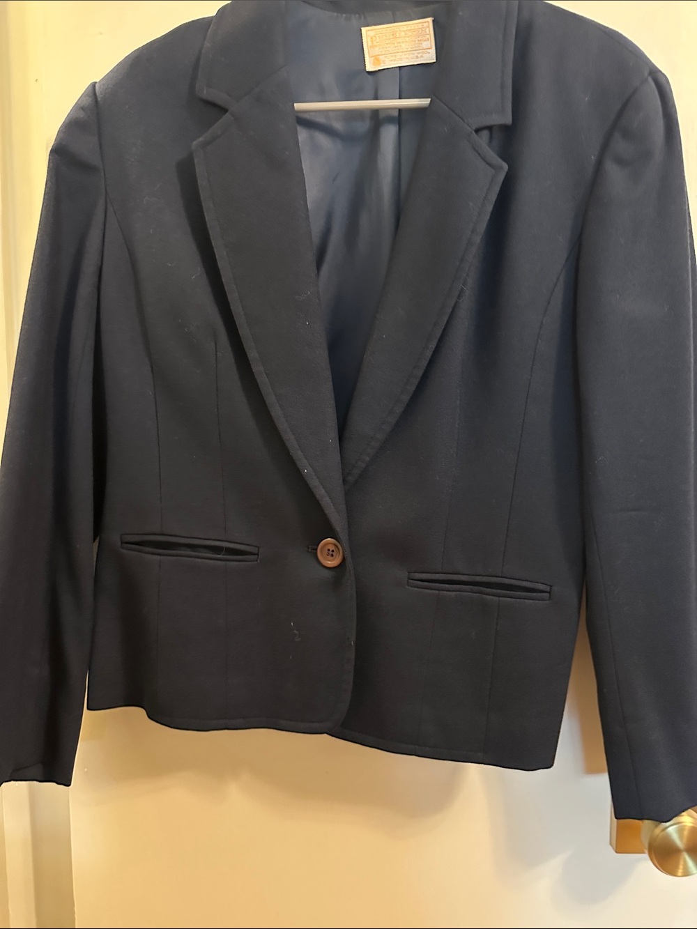 Pendleton Navy Single-Button Women's Blazer